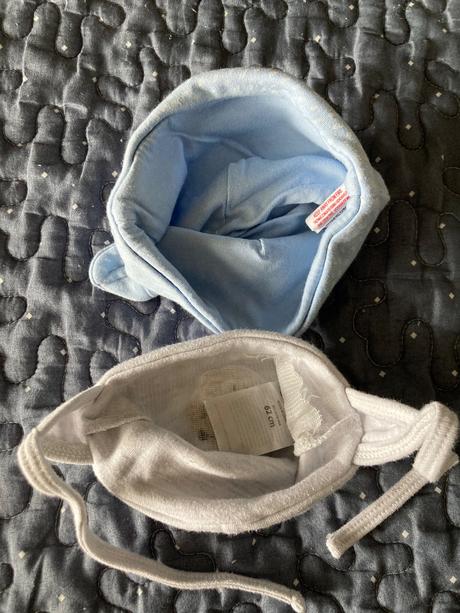 Tenké čiapky 0-3 mesiace, f&f,62