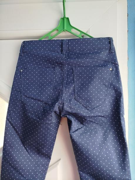 Elastické bodkované rifle, xs