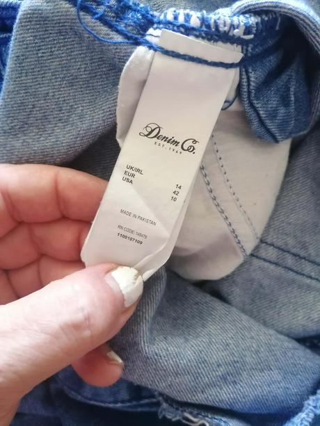 Riflové kraťasy na traky, denim co,42