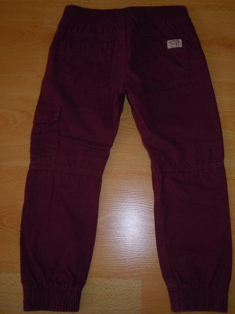Fialové tenšie nohavice, f&f,110