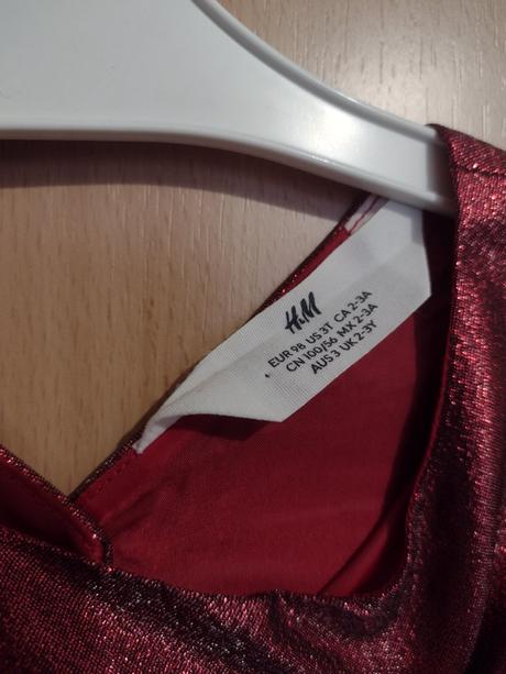 Slávnostné trblietavé šaty, h&m,98