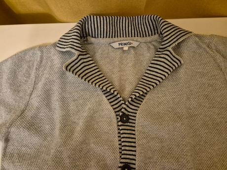 Sivý svetrík v.130 pre chlapcov, primigi,134