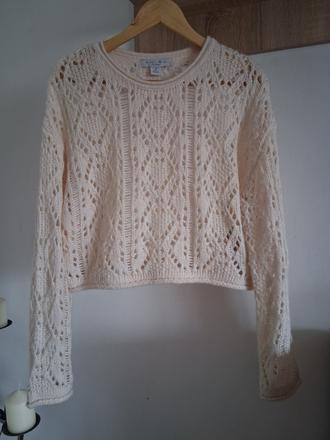 Krátky oversize sveter, amisu,s