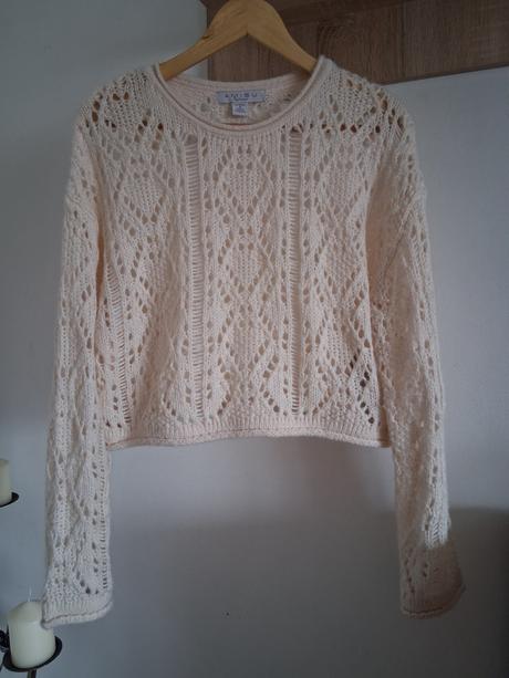 Krátky oversize sveter, amisu,s