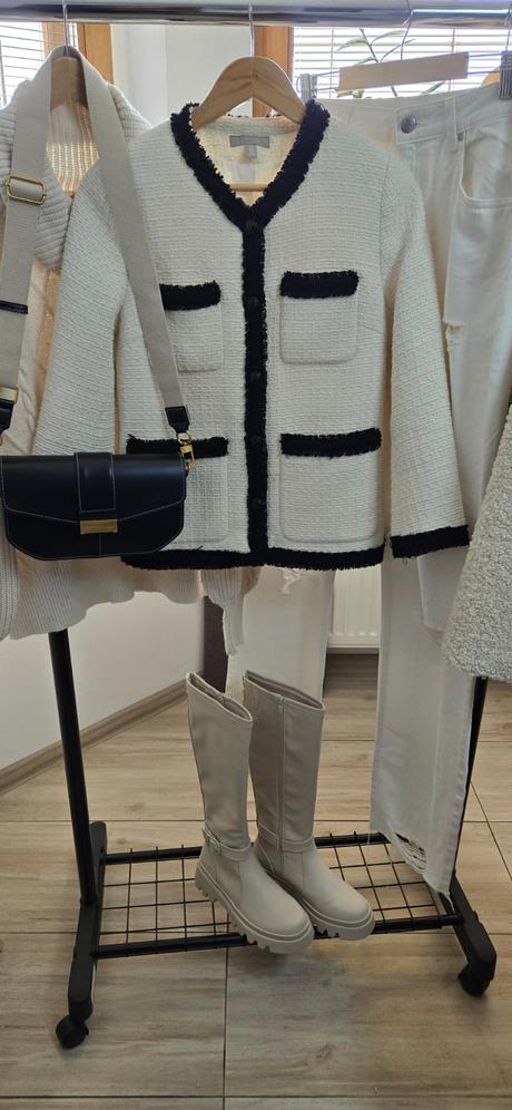 Štrukturovaný kabátik h&m, h&m,36