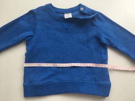 Modrý pulóver, h&m,68