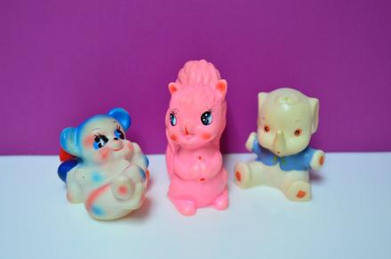 Retro gumené hračky, 