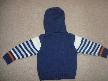 Pleteny sveter s kapucnou vel. 86, 86
