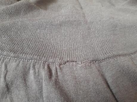 Pletene tenotenska tunika saty tricko sedo hnede, marks & spencer,m