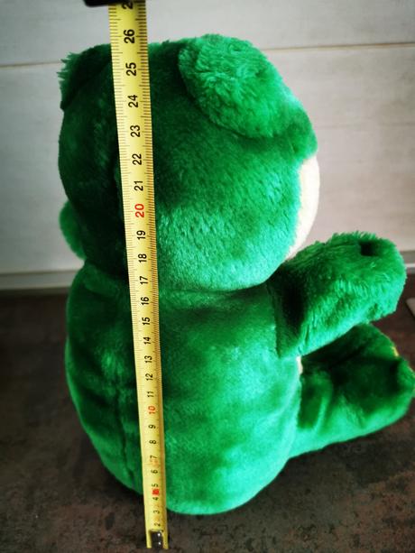 Plyšová žaba - maňuška, 