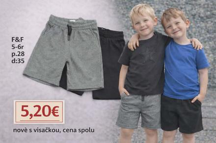 Súprava šortiek, f&f,116