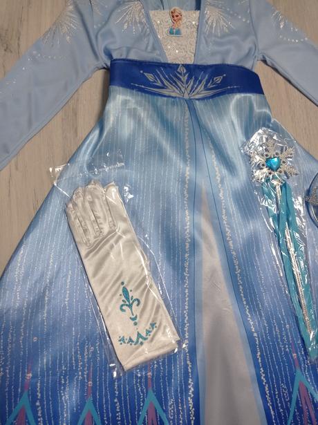 Elsa frozen 2 modré veľ. 128, 