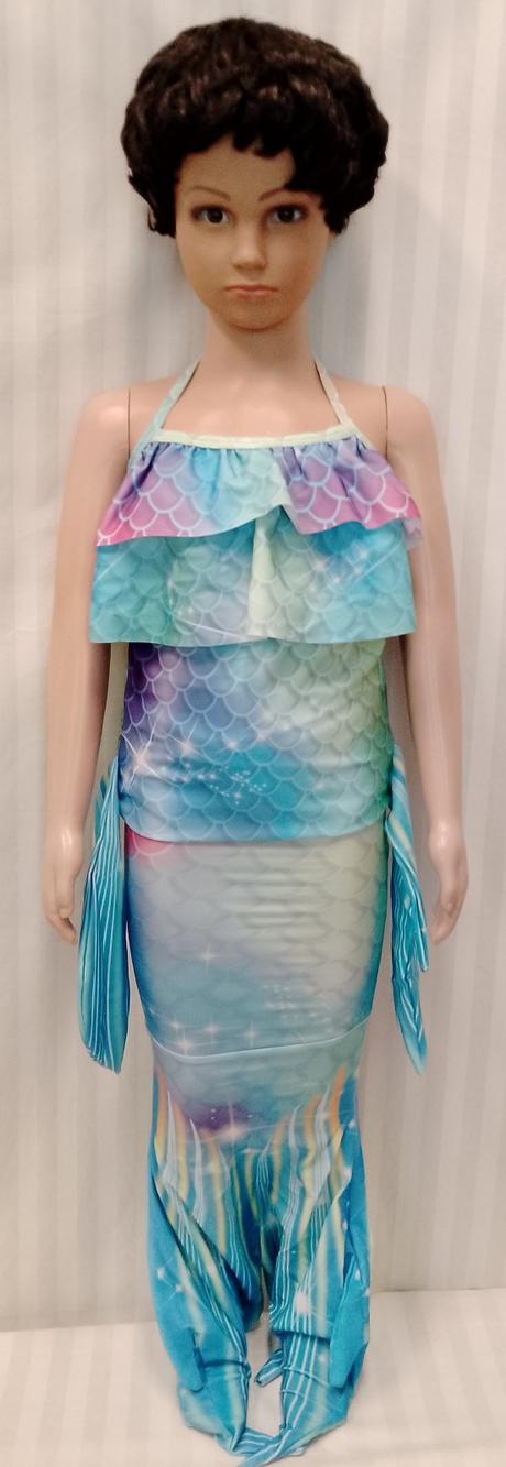 3 set plavecký morská víla modré plutvy, zips,120, 122