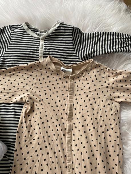 2 pyžamka h&m top stav, h&m,86