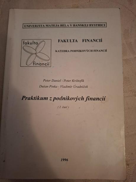 Praktikum z podnikových financií,