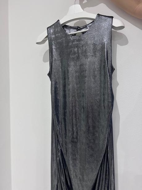 Strieborné trblietavé šaty, primark,m