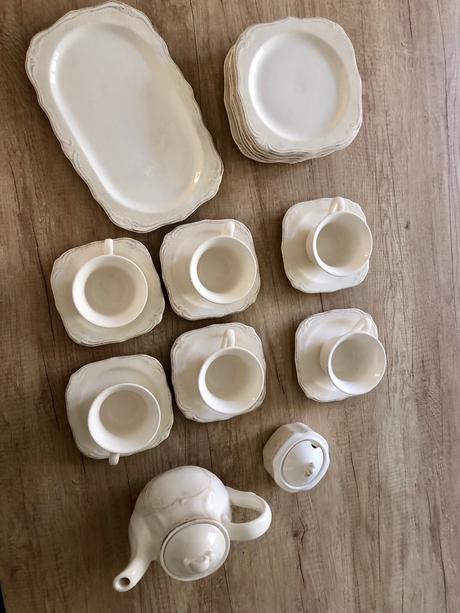 Kavová súprava provence ivory - vidiecka keramika,