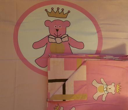 Obliecky medvedik macko dievcenske, šírka (cm): 100,dĺžka (cm): 130