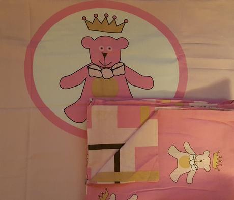 Obliecky medvedik macko dievcenske, šírka (cm): 100,dĺžka (cm): 130