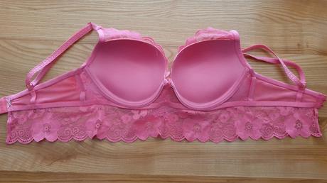 Ružová čipkovaná podprsenka, gate,75c