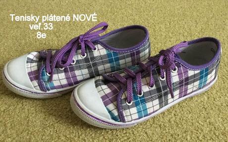 Tenisky plátené  veĺ.33, 33