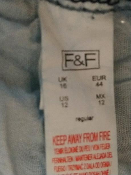 Dámske tmavo modré elastické rifle, f&f, l, f&f,l