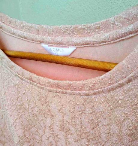 Minišaty, lososová/marhuľková farba, v. 42/44/xl, l