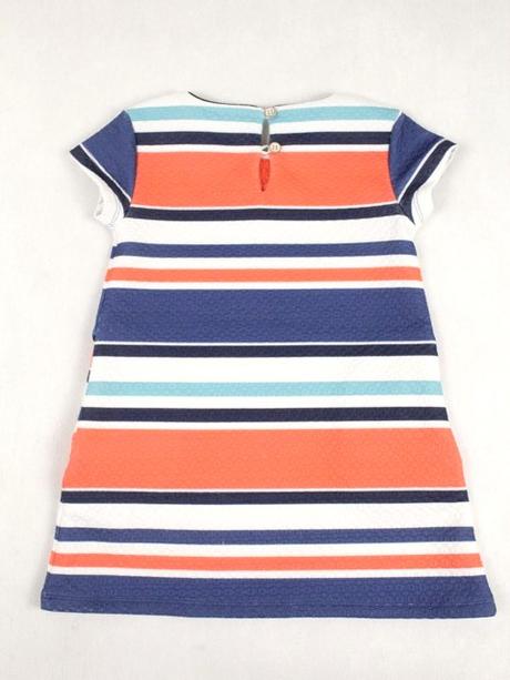 Prúžkované štrukturované šaty next veľ. 4 r. a, next,104