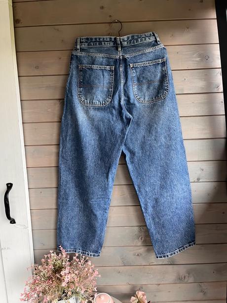 Bershka široké rifle, bershka,s