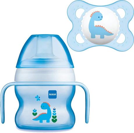 Mam hrnček starter cup modrý 150ml, 4m+ + cumlík, mam