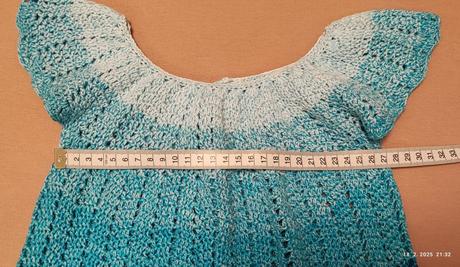 Hačkovaný letný top tričko, 122