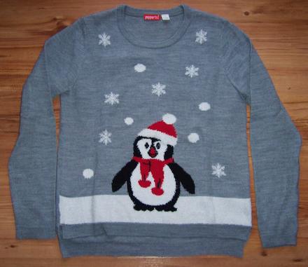 Vianočný pulóver-tučniačik, 152