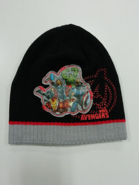 Čierna čiapka avengers 2-4roky, marvel,104