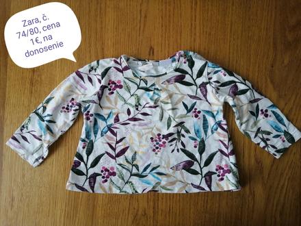 Zara tričko 74/80, zara,74