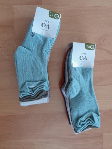 Bavlnené ponožky veľ. 21-23, c&a,21
