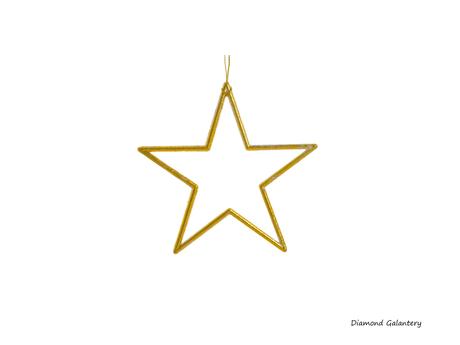 Hviezda závesna - zlatá- 120 mm, 