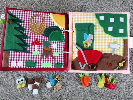 Šitá kniha quiet book,