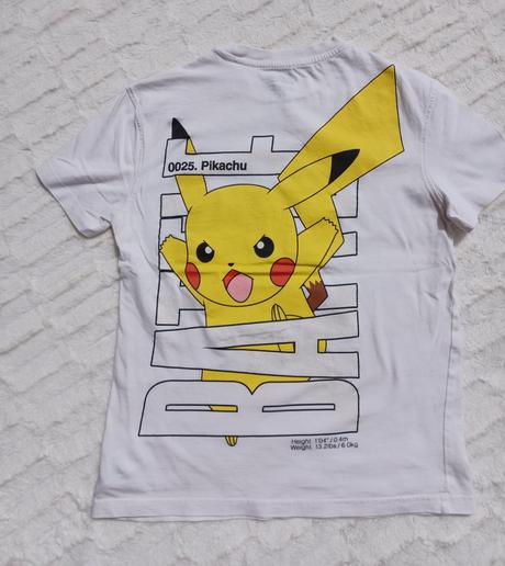 2x tričko pikachu c&a veľ.134, c&a,134