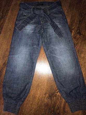 Parádne riflové nohavice s opaskom, 116