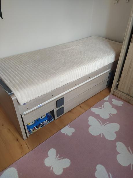 Posteľ s pristelkou, šírka (cm): 80,dĺžka (cm): 200