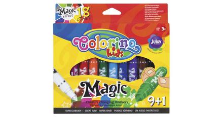 Colorino kids magic - sada fixiek 9+1 farieb,