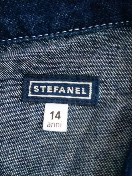 Dámska riflová modrá bunda, stefanel, m/l, l