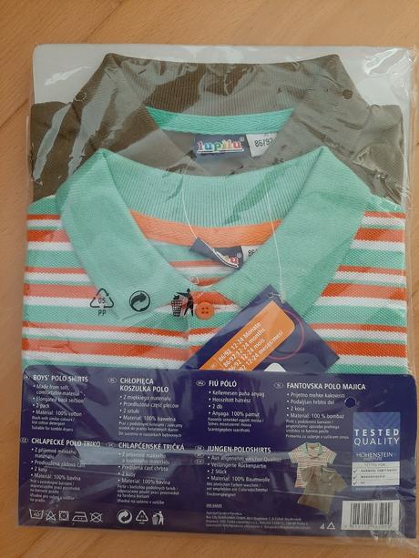 Dvojbalenie polo tričiek, lupilu,92