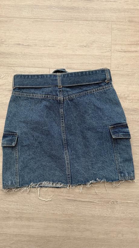 Riflova sukňa cropp, denim,xs
