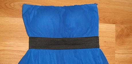 Modré letné šaty, s