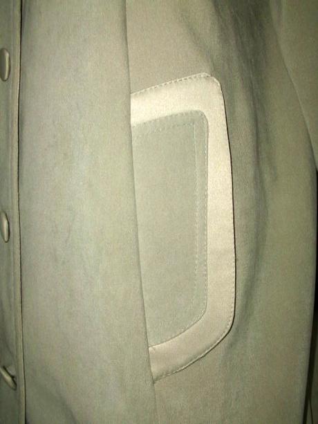 Dlhý kabát na prechodné obdobie pre moletku, xl