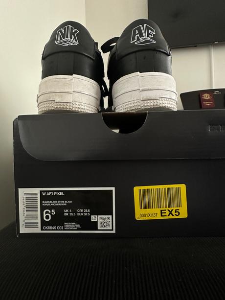 Air force 1 pixel black/white, nike,37