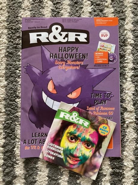 Anglický jazyk časopisy a cd,