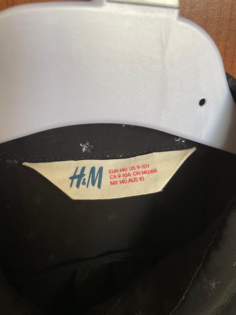 Cierna bluzka, h&m,140