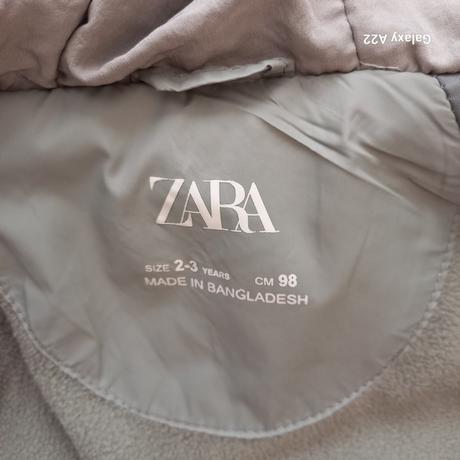 Zimna bunda zara vel.98, velmi malo nosena, zara,98